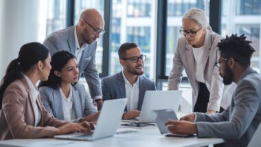 Employés discutant des changements de paie pour 2026