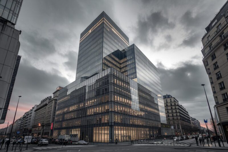 Siège de Société Générale à Paris avec architecture moderne